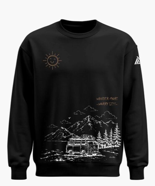 WANDER MORE WORRY LESS CLASSIC SWEATSHIRT