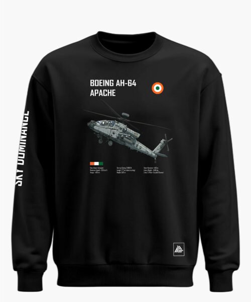 BOEING AH 64 APACHE CLASSIC SWEATSHIRT