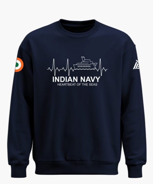 NAVY HEARBEAT CLASSIC SWEATSHIRT