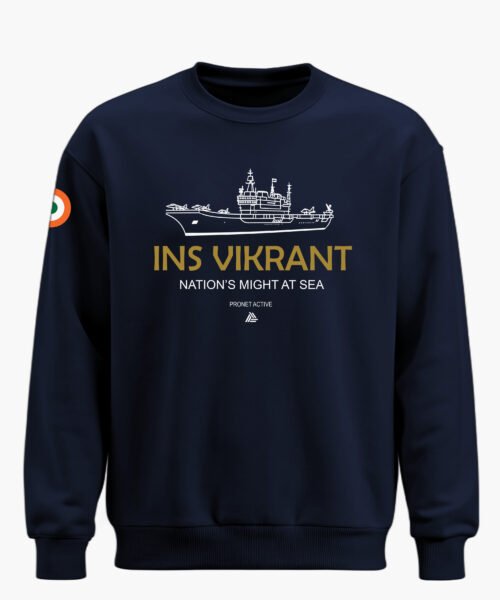 INS VIKRANT NATION'S MIGHT CLASSIC SWEATSHIRT
