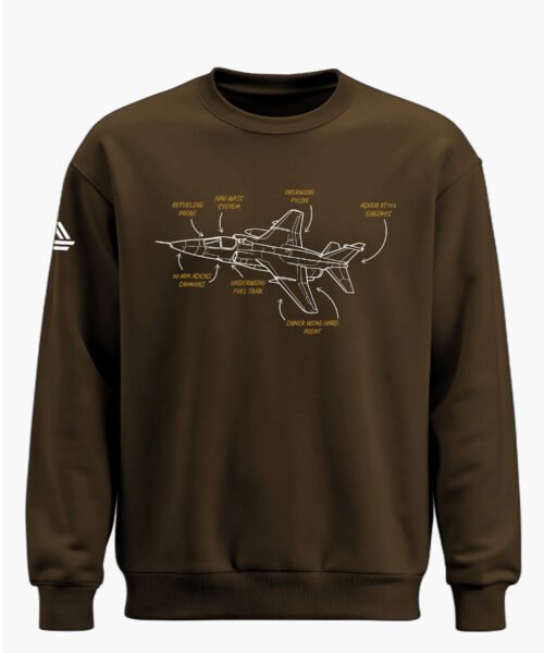 JAGUAR AIRCRAFT SCHEMATIC CLASSIC SWEATSHIRT