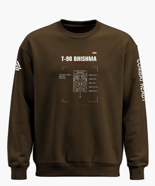 T 90 BHISHMA MAIN BATTLE TANK CLASSIC SWEATSHIRT