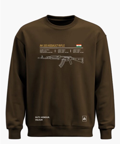 AK-203 ASSAULT RIFLE CLASSIC SWEATSHIRT