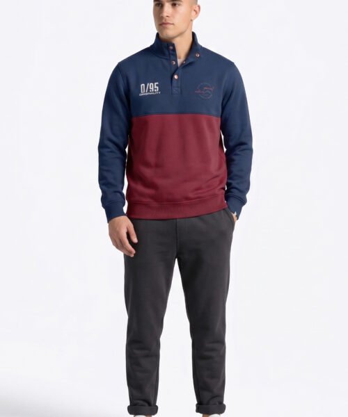PRONET ACTIVE SUMMIT SNAP NECK SWEATSHIRT