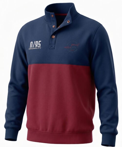 PRONET ACTIVE SUMMIT SNAP NECK SWEATSHIRT