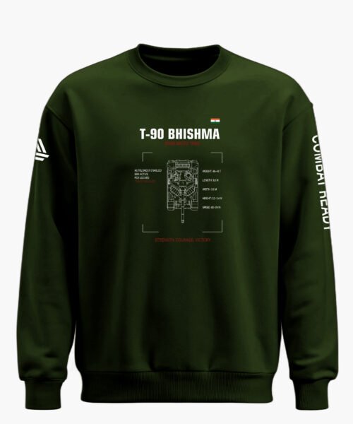 T 90 BHISHMA MAIN BATTLE TANK CLASSIC SWEATSHIRT